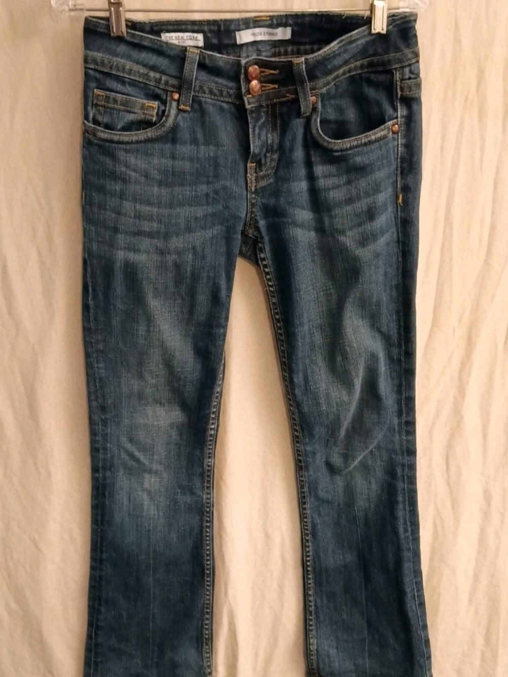 Vigoss Studio Jeans Womens sz27 3/4 The New York Bootcut Denim spandex/cotton